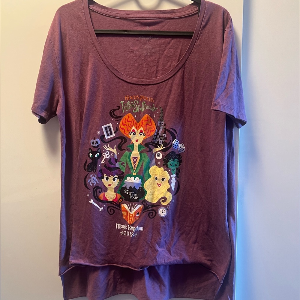 Disney purple T-shirt high low multiple color magic kingdom 2018